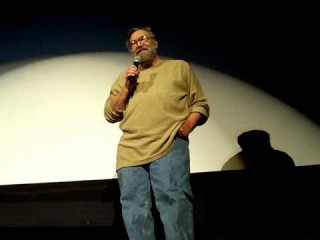 Ralph Bakshi speaking to an audience about art and animation