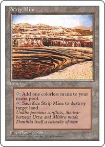  Fourth Edition Strip Mine - Magic the Gathering