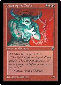 Anaba Spirit Crafter a Minotaur from Homelands