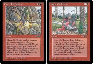 Both Versions of Guerrilla Tactics from Alliances