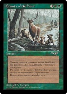 Bounty of the Hunt Green's Pitch Card from Alliances