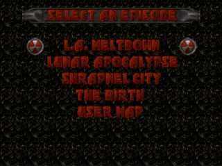 Select an Episode in Duke Nukem 3D