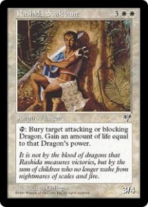 Rashida Scalebane the anti-Dragon Legend from Mirage