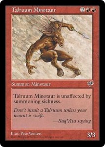 Talruum Minotaur, the lone Minotaur, from Mirage