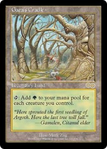 Gaea's Cradle the Green Legendary Land from Urza's Saga