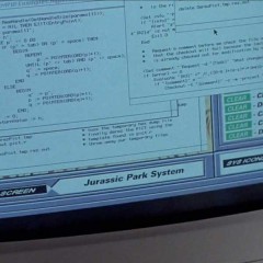 Nedrys Workstation in Jurassic Park