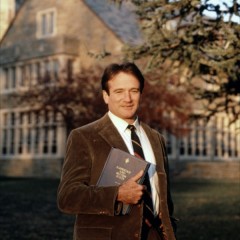 Robin Williams as John Keating in Dead Poets Society