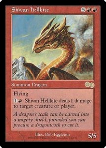 Shivan hellkite from Urza's Saga