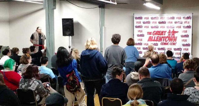 Nichelle Nichols really engaged the crowd at The Great Allentown Comic Con