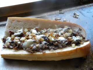 A Cheesesteak from Joe's Steaks & Soda Shop in Philly