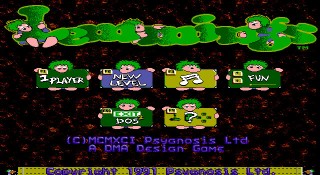 Lemmings Home Screen