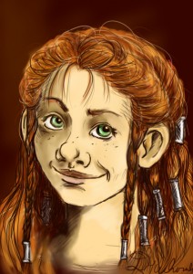 Little dwarf lady - Portrait by DajaBeeSensei