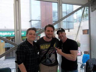 Danny Yates with Greg Capullo and Scott Snyder