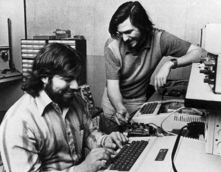 Steve Wozniak and Steve Jobs