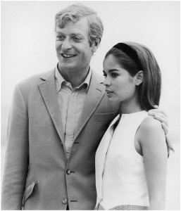 Michael Caine with Bianca on the set of 1969's The Italian Job